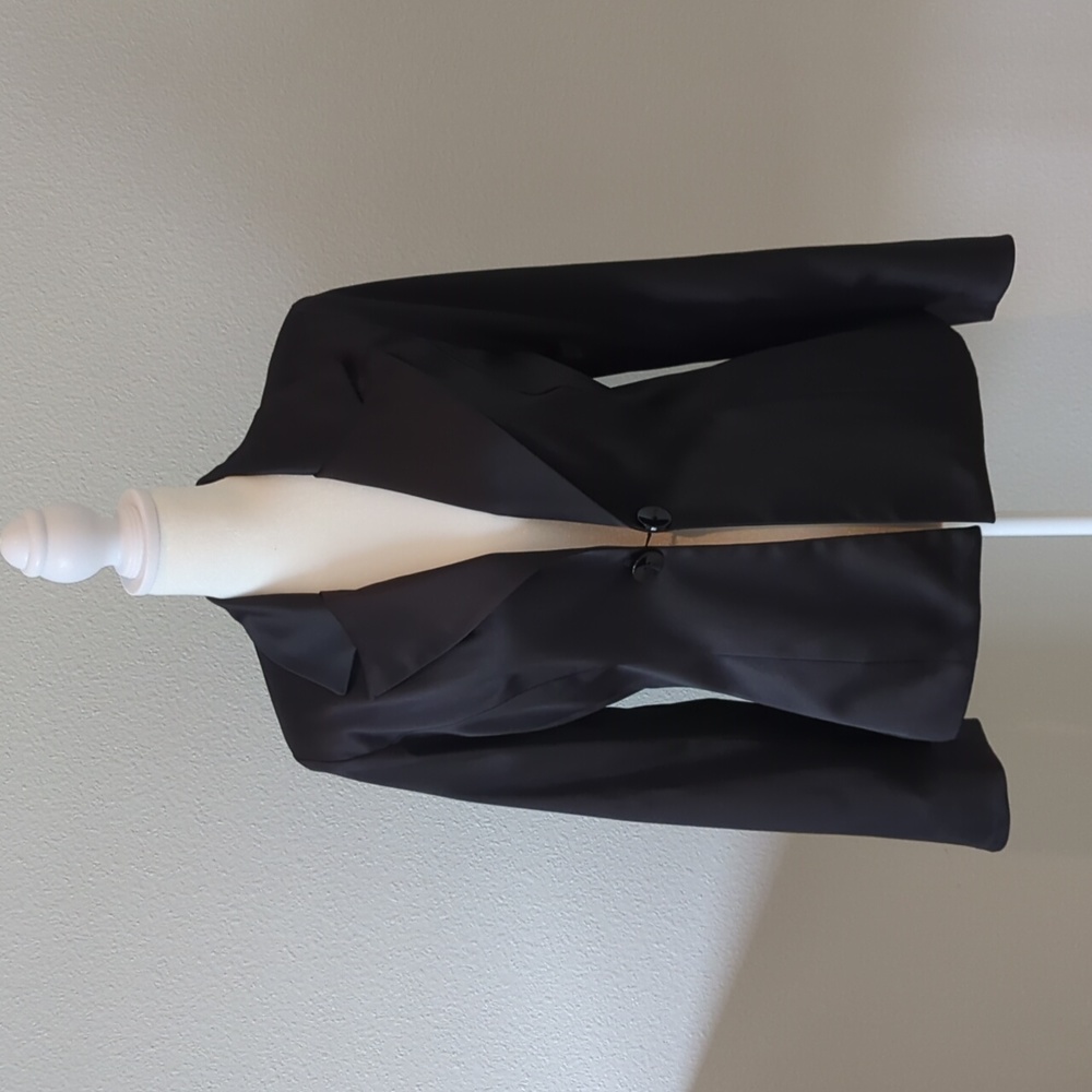 JS Collection Black Satiny Suit Jacket (separate listing for matching pant)